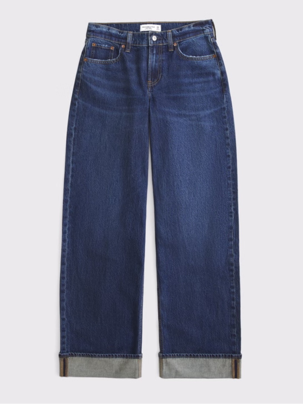 Low Rise Ultra Loose Cuffed Hem Jean